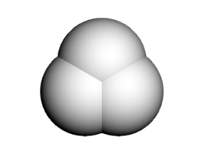 プロトン化水素分子 H₃⁺ の画像